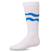 Load image into Gallery viewer, Memoi Girls Double Wave Knee Sock - COZY HOSE