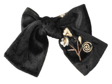 Load image into Gallery viewer, Cherie Embroidered Velvet Bow Clip-CP 6755/25