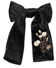 Load image into Gallery viewer, Cherie Embroidered Velvet Bow Clip-CP 6755/25