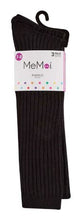 Load image into Gallery viewer, Memoi 3 Pack Girls Classic Ribbed Cotton-Rich Knee Socks-Promo 712 - COZY HOSE