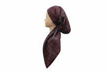 Load image into Gallery viewer, Burgundy Diamond Pretied