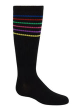 Load image into Gallery viewer, Zubii Girls Thin Colorful Striped Knee Socks