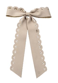 Cherie  Leather Cut Out Bow Clip CP-6627