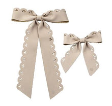 Load image into Gallery viewer, Cherie  Leather Cut Out Bow Clip CP-6627