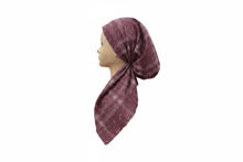 Load image into Gallery viewer, Mauve Plaid Pretied