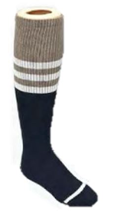Memoi Two Tone Striped Girls Knee Socks