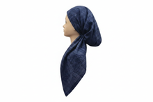 Load image into Gallery viewer, Navy Diamond Pretied