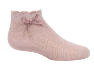 Zubii Textured Dot With Bow Anklet