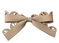 Cherie  Leather Cut Out Bow Clip CP-6627
