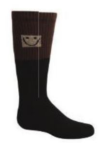 Zubii Smiley Square Girls Knee Socks