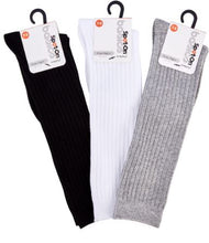 Load image into Gallery viewer, Spot-On Girls Ribbed Cotton Knee Socks SP-1039