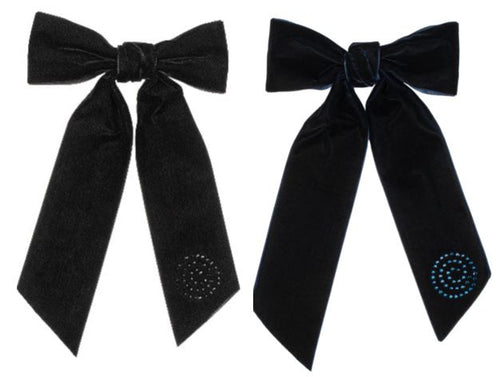 Cherie Velvet Studded Large Bow Clip-CP6756/25