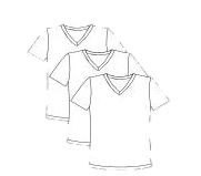 Load image into Gallery viewer, Memoi Boys V-Neck Short Sleeve T 3 Pack