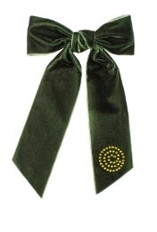 Cherie Velvet Studded Large Bow Clip-CP6756/25