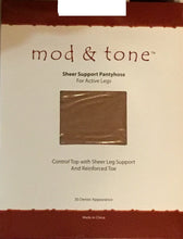 Load image into Gallery viewer, Mod &amp; Tone Sheer Support Pantyhose -3020 - COZY HOSE
