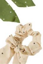 Load image into Gallery viewer, Rikas Collection Polka Dot Pattern Bow Scrunchy