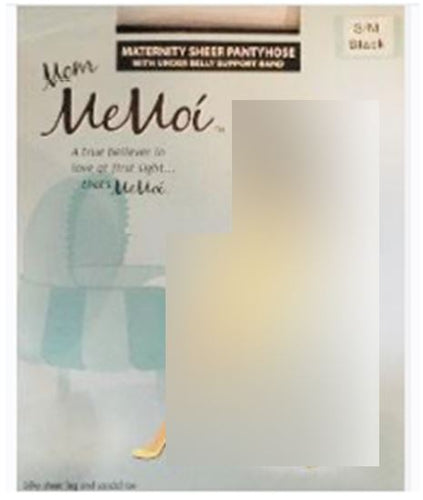 Memoi Maternity Sheer Pantyhose/With Under Belly Support Band 12 Denier - COZY HOSE