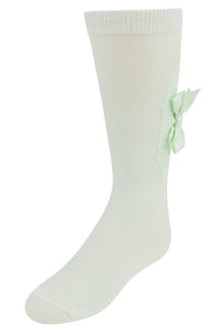 Jrp Diamond Bow Girls Knee Sock - COZY HOSE