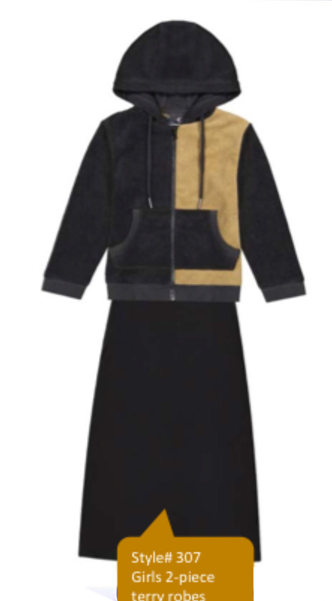 Fit Rite Girls Two Piece Swim Terry-307