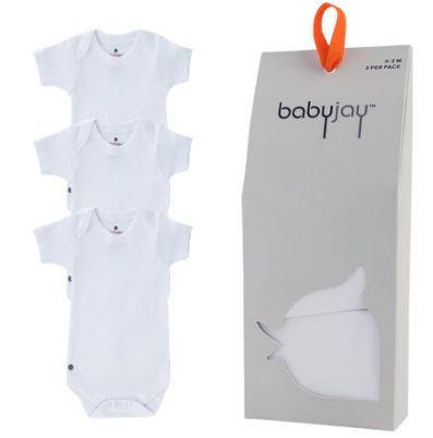 Baby Jay Bodysuits T-Shirt-Sleeveless 3 Pack