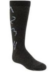 Bimbam Numbers Girls Knee Sock