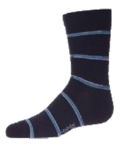 Memoi Spacedye Stripe Boys Crew Socks MK-159