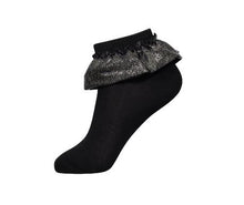 Load image into Gallery viewer, JRP Metallic Lace Ankle-AMT - COZY HOSE