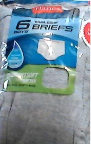 Hanes Boys Briefs 6 Pack Slightly Imperfect