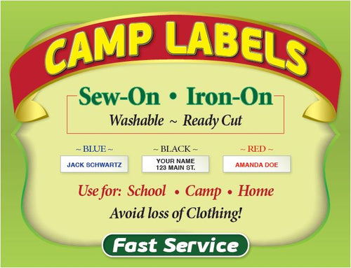 Name Tag Label-Sew-On - 2 Lines of text - COZY HOSE