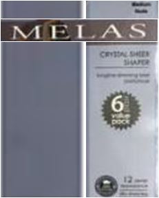 Melas Crystal Sheer Shaper Pantyhose  6 Pack  AS-6116 - COZY HOSE
