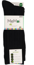 Load image into Gallery viewer, Memoi Boys Bamboo 3PP Ribbed Socks - MK-10960