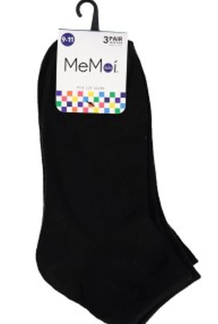 Memoi 3pk Mid Cut Sock MK-556 - COZY HOSE