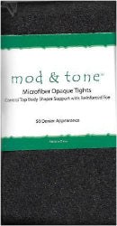 Mod & Tone Microfiber Heather Opaque Tights-MN0520 - COZY HOSE