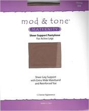 Load image into Gallery viewer, Mod &amp; Tone Maternity Sheer Pantyhose 12 Denier-1100MTY - COZY HOSE