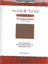Load image into Gallery viewer, Mod &amp; Tone Maternity Sheer Support Pantyhose 30 Denier-320MTY - COZY HOSE