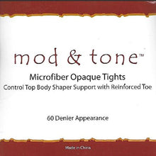 Load image into Gallery viewer, Mod &amp; Tone Microfiber 60 Denier Tights-6020 - COZY HOSE