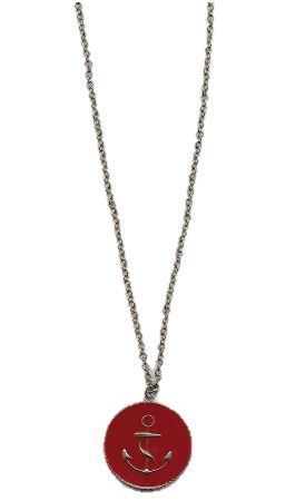 Rikas Collection Red Anchor Necklace With Gold Chain - COZY HOSE
