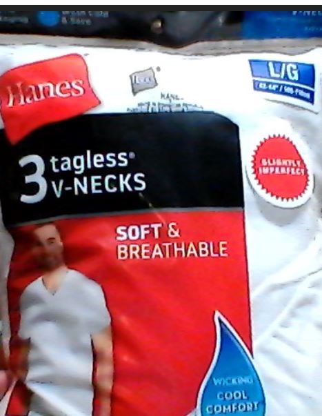 Hanes Men V Necks T-Shirt Slightly Imperfect 3 pack